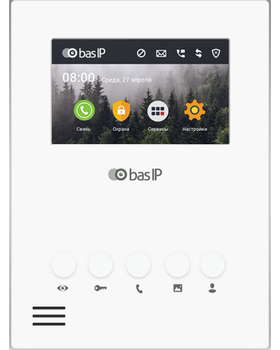 AU-04LA (AU-04L) WHITE. Монитор IP-домофона. BAS-IP в Нижнем Новгороде