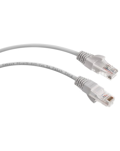 PC-UTP-RJ45-Cat.5e-2m-LSZH (8865c), серый. Патч-корд медный. CABEUS в Нижнем Новгороде