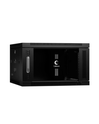 SH-05F-6U60/60-BK (8587c). Шкаф телекоммуникационный 19 настенный 6U. CABEUS в Нижнем Новгороде
