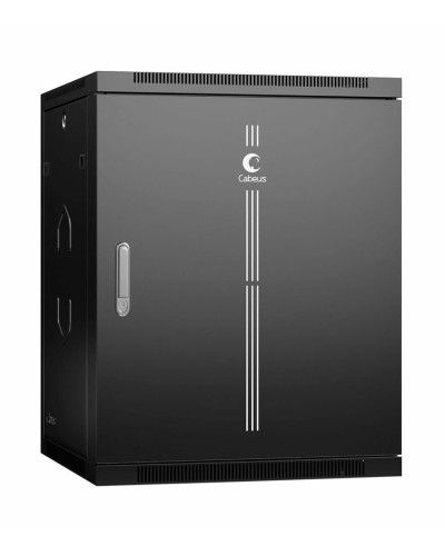 SH-05F-15U60/60m-R-BK (10746c). Шкаф телекоммуникационный 19 настенный 15U. CABEUS в Нижнем Новгороде