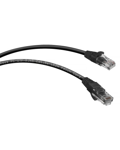 PC-UTP-RJ45-Cat.5e-3m-BK-LSZH (9540c), чёрный. Патч-корд медный. CABEUS в Нижнем Новгороде
