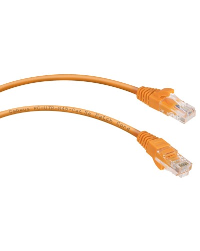 PC-UTP-RJ45-Cat.5e-1m-OR-LSZH (9521c), оранжевый. Патч-корд медный. CABEUS в Нижнем Новгороде