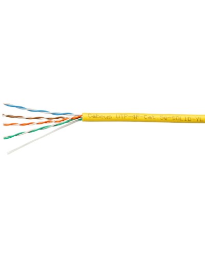 UTP-4P-Cat.5e-SOLID-YL (7251c). Кабель «витая пара» (LAN) для структурированных систем связи. CABEUS в Нижнем Новгороде