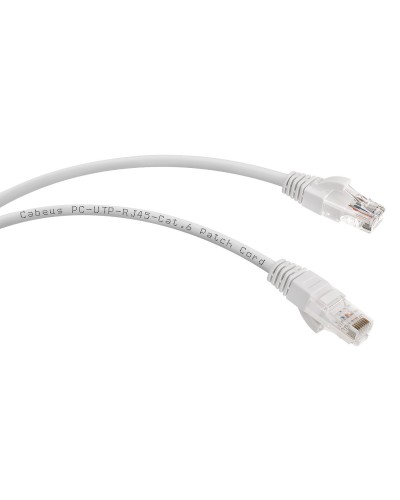 PC-UTP-RJ45-Cat.6-3m-WH (8673c), белый. Патч-корд медный. CABEUS в Нижнем Новгороде