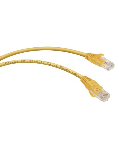 PC-UTP-RJ45-Cat.6-1m-YL (8705c), желтый. Патч-корд медный. CABEUS в Нижнем Новгороде