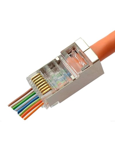 8P8C-SH-C6-FC (100 шт) (10797c). Разъем RJ-45. CABEUS в Нижнем Новгороде