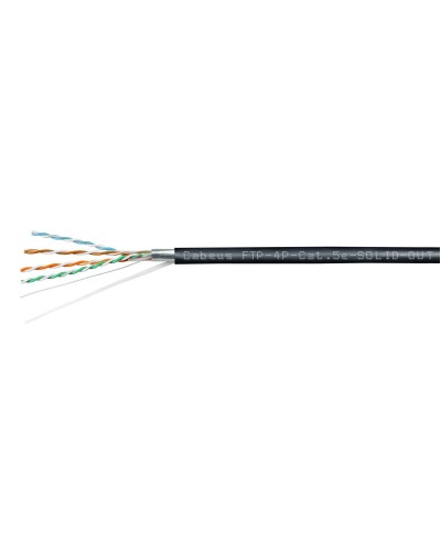 FTP-4P-Cat.5e-SOLID-OUT-LSZH-UV-100 (7176c-5). Кабель «витая пара» (LAN) для структурированных систем связи. CABEUS в Нижнем Новгороде