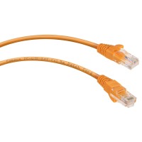 PC-UTP-RJ45-Cat.5e-0.5m-OR-LSZH (9520c), оранжевый. Патч-корд медный. CABEUS