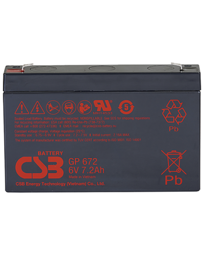 CSB GP 672. Аккумулятор герметичный свинцово-кислотный. CSB в Нижнем Новгороде