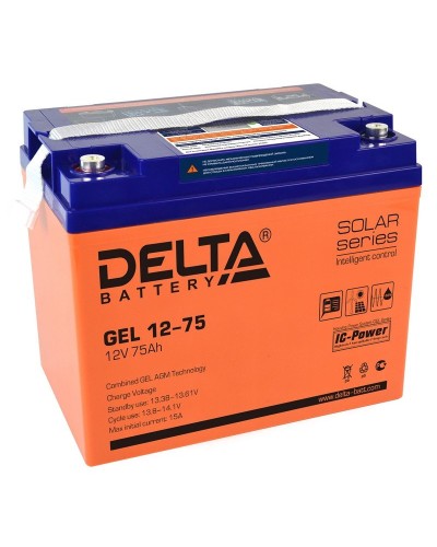 Delta GEL 12-75. Аккумулятор герметичный свинцово-кислотный. Delta в Нижнем Новгороде