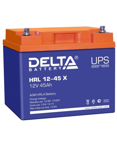 Delta HRL 12-45 X. Аккумулятор герметичный свинцово-кислотный. Delta в Нижнем Новгороде