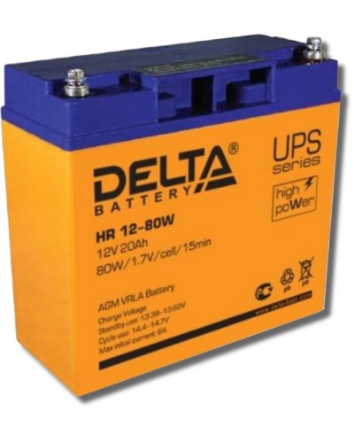 Delta HR 12-80 W. Аккумулятор герметичный свинцово-кислотный. Delta в Нижнем Новгороде