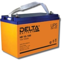 Delta HR 12-100. Аккумулятор герметичный свинцово-кислотный. Delta