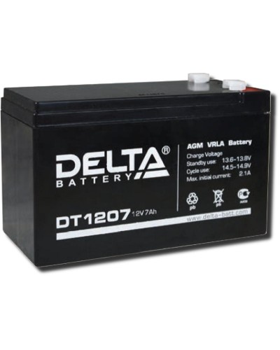 Delta DT 1207. Аккумулятор герметичный свинцово-кислотный. Delta в Нижнем Новгороде