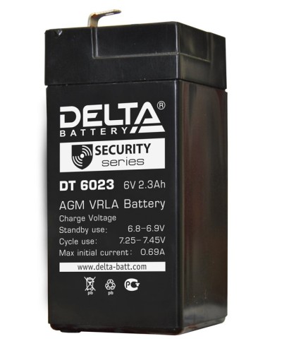 Delta DT 6023 (75мм). Аккумулятор герметичный свинцово-кислотный. Delta в Нижнем Новгороде