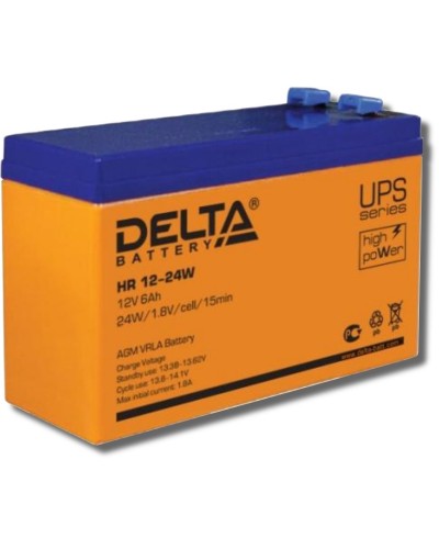 Delta HR 12-24 W. Аккумулятор герметичный свинцово-кислотный. Delta в Нижнем Новгороде