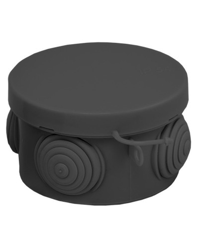 КМР-040-038 с крышкой (65х40) чёрная IP54 (plc-kmr-040-038-b). Коробка распределительная. EKF в Нижнем Новгороде