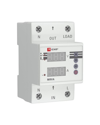 MRVA 50A PROxima (MRVA-50A). Реле напряжения и тока с дисплеем. EKF в Нижнем Новгороде