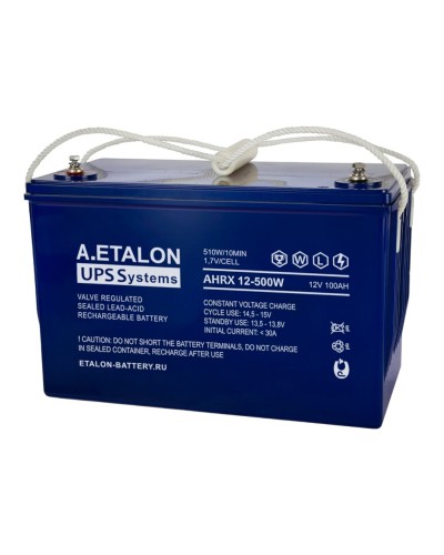 A.ETALON AHRX 12-500W (100). Аккумулятор герметичный свинцово-кислотный. ETALON в Нижнем Новгороде