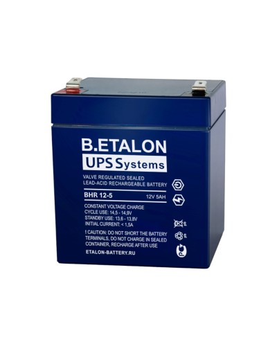 B.ETALON BHR 12-5. Аккумулятор герметичный свинцово-кислотный. ETALON в Нижнем Новгороде