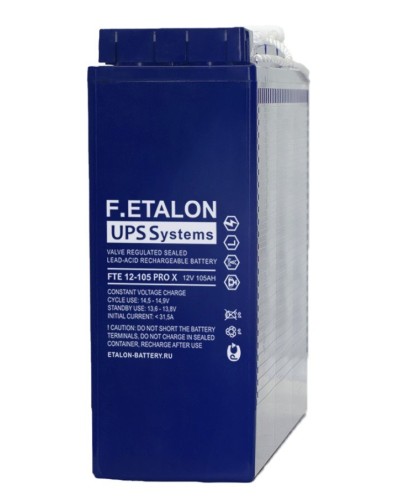 F.ETALON FTE 12-105 PRO X. Аккумулятор герметичный свинцово-кислотный. ETALON в Нижнем Новгороде