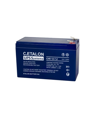C.ETALON CHR 12-7,2. Аккумулятор герметичный свинцово-кислотный. ETALON в Нижнем Новгороде