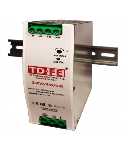 240W/24V/DIN. Источник вторичного электропитания резервированный. FARADAY в Нижнем Новгороде