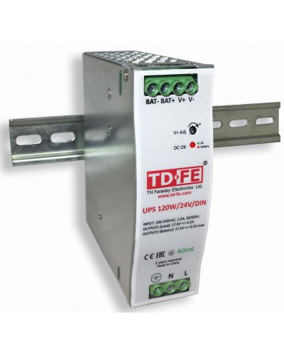 UPS 120W/24V/DIN. Блок бесперебойного питания. FARADAY в Нижнем Новгороде