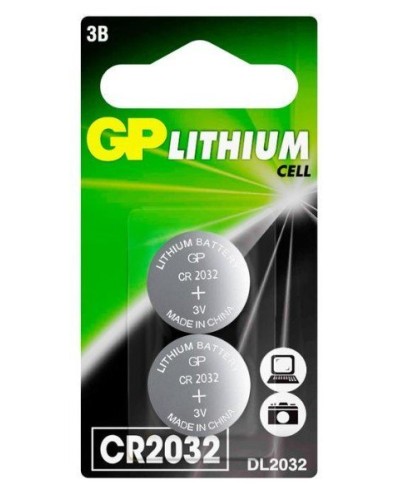GP Lithium CR2032 (GP CR2032-2CRU2), упак. 2 шт. БЛИСТЕР. Литиевые дисковые батарейки. GP Batteries в Нижнем Новгороде