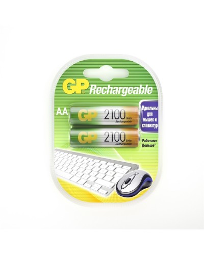 GP 210AAHC AA (GP 210AAHC-2DECRC2), упак. 2 шт.. Перезаряжаемые аккумуляторы. GP Batteries в Нижнем Новгороде