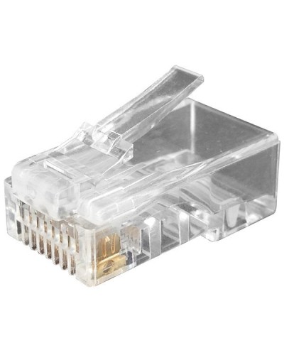 PLUG-8P8C-U-C6-100 (100 шт). Разъем RJ-45. Hyperline в Нижнем Новгороде