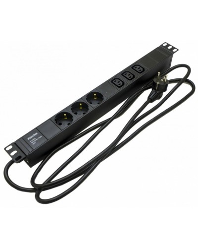 SHE19-3SH-3IEC-2.5EU. Блок розеток 19. Hyperline в Нижнем Новгороде