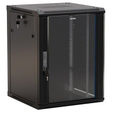 TWB-1545-GP-RAL9004. Шкаф телекоммуникационный 19 настенный 15U. Hyperline