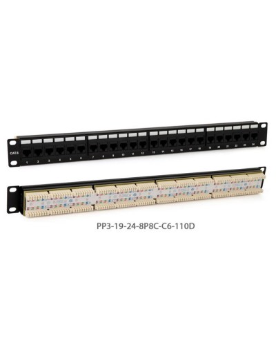 PP3-19-24-8P8C-C6-110D. Патч-панель 19. Hyperline в Нижнем Новгороде
