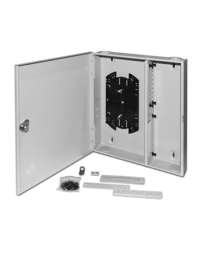 FO-WBX-4xSLT-W140H42-32UN-GY. Кросс оптический настенный. Hyperline в Нижнем Новгороде