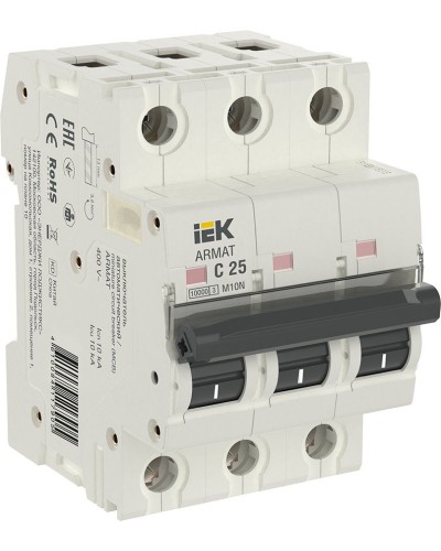 M10N 3P C 25А 10кА ARMAT (AR-M10N-3-C025). Автоматический выключатель. IEK в Нижнем Новгороде