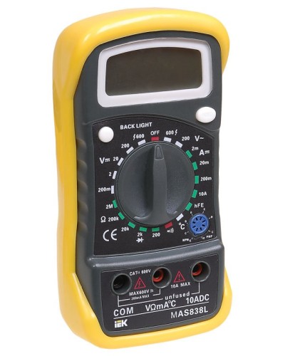 Мультиметр цифровой Master MAS838L (TMD-3L-838). Мультиметр цифровой. IEK в Нижнем Новгороде