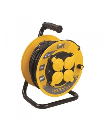 УК40 4 места, 40м (WKP15-16-04-40-44). Удлинитель на катушке Industrial plus. IEK в Нижнем Новгороде