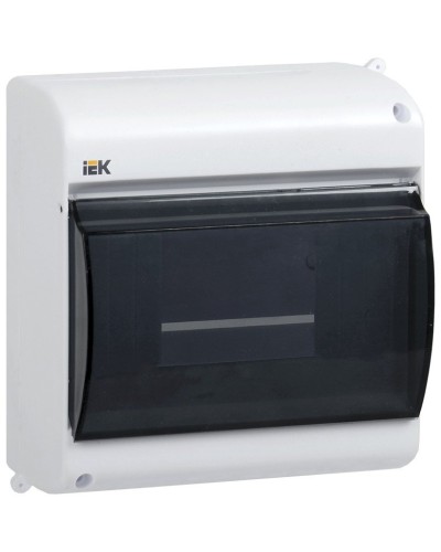Корпус пластиковый КМПн 2/6 IP30 белый KREPTA 3 (MKP42-N-06-30-09). Щиток модульный с прозрачной дверцей, настенный. IEK в Нижнем Новгороде