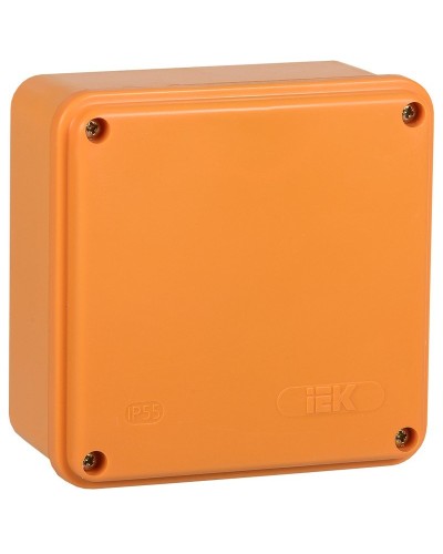 Коробка распаячная огнестойкая ПС 100х100х50 6P 6мм² IP44 гладкие стенки (UKF20-100-100-050-6-6-09). Коробка распаячная огнестойкая безгалогенная (HF). IEK в Нижнем Новгороде