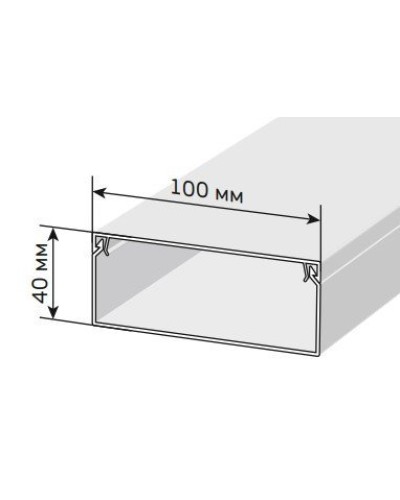 Короб 100х40 ЭЛЕКОР (CKK10-100-040-1-K01). Кабель-канал с двойным замком. IEK в Нижнем Новгороде