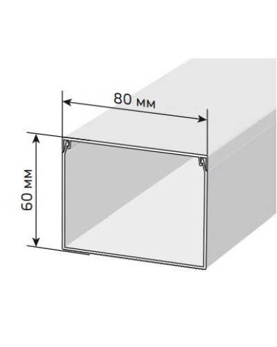 Короб 80х60 ЭЛЕКОР (CKK10-080-060-1-K01-008). Кабель-канал с двойным замком. IEK в Нижнем Новгороде