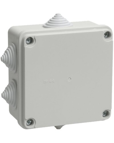 Коробка распаячная КМ41233 100х100х50 открытой проводки IP44 6 гермовводов серая (UKO11-100-100-050-K41-44). Коробка распаячная безгалогенная (HF). IEK в Нижнем Новгороде
