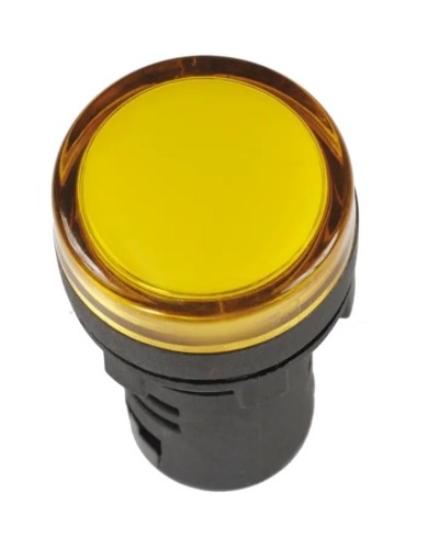 Лампа AD22DS (LED) матрица D22 мм желтый 12В AC/DC желтый (BLS10-ADDS-012-K05). Светосигнальный индикатор. IEK в Нижнем Новгороде