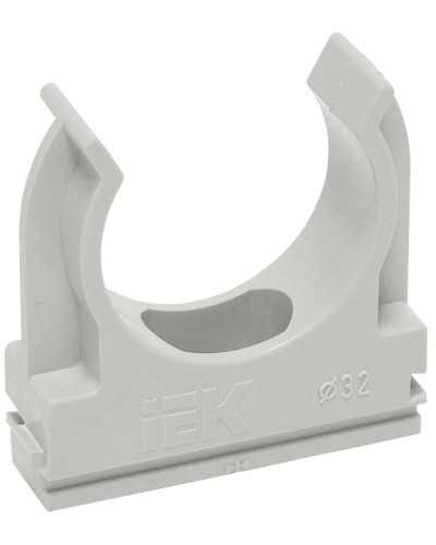Держатель с защёлкой D32 серый ELASTA (50 шт) (CTA10D-CF32-K41-050). Держатель с защёлкой. IEK в Нижнем Новгороде