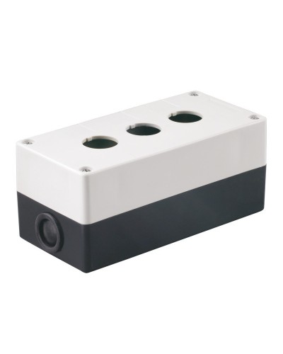 Корпус КП103 для кнопок 3 места белый (BKP10-3-K01). Корпус для кнопочных постов. IEK в Нижнем Новгороде