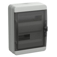 Корпус пластиковый КМПн-24 IP65 TEKFOR (TF5-KP72-N-24-65-K03-K02). Корпус модульный пластиковый черная прозрачная дверь. IEK