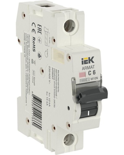 M10N 1P C 6А 10кА ARMAT (AR-M10N-1-C006). Автоматический выключатель. IEK в Нижнем Новгороде
