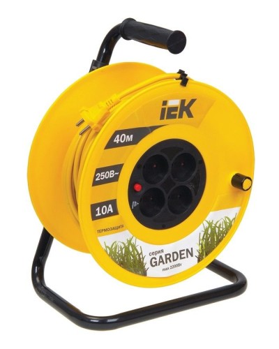 УК40 4 места, 40м (WKP23-10-04-40). Удлинитель на катушке Garden. IEK в Нижнем Новгороде