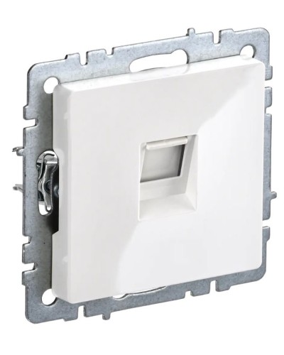 Розетка RJ45 РК10-БрБ кат.5E, белая BRITE (BR-K10-1-K01). Розетка компьютерная. IEK в Нижнем Новгороде